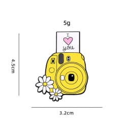 Cartoon Machine Metal Brooch Car Sewing Machine Phone Music CD Typewriter Camera Ruler Storage Card Badge Punk Pins Jewelry Gift