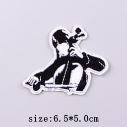 Bad Bunny Patches For Clothing Singer Embroidery Patch Iron On Patches For Clothes Hip Hop Punk Sewing/Fusible Patch Stickers