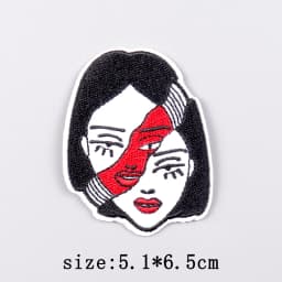 Bad Bunny Patches For Clothing Singer Embroidery Patch Iron On Patches For Clothes Hip Hop Punk Sewing/Fusible Patch Stickers