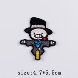 Bad Bunny Patches For Clothing Singer Embroidery Patch Iron On Patches For Clothes Hip Hop Punk Sewing/Fusible Patch Stickers