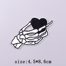 Bad Bunny Patches For Clothing Singer Embroidery Patch Iron On Patches For Clothes Hip Hop Punk Sewing/Fusible Patch Stickers