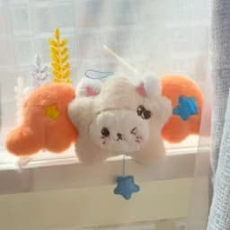 Cute K-Pop Souvenir NCT Wicku Star Pendant Keychain with NCTWISH Doll Album Plush - Backpack Gift Bag Decoration