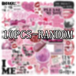 10/30/50pcs Cute Pink Cool Girls Cartoon Stickers Aesthetic Decal Fridge Laptop Phone Diary Stationery Graffiti Sticker Kid Toy