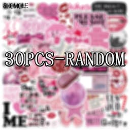 10/30/50pcs Cute Pink Cool Girls Cartoon Stickers Aesthetic Decal Fridge Laptop Phone Diary Stationery Graffiti Sticker Kid Toy