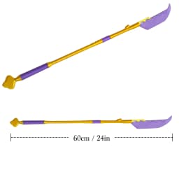 Cosplay Mira Long Sword Costume Accessory, Lighted Colorful Blade, 3D Printed Arm Prop, Halloween Carnival Party Gift