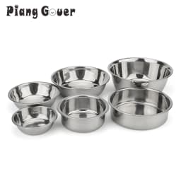 Metal Dog Cat Stainless Steel Pet Bowl Food Drinking Bowl For Small Medium Big Dogs