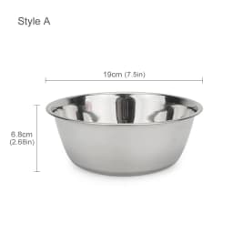 Metal Dog Cat Stainless Steel Pet Bowl Food Drinking Bowl For Small Medium Big Dogs