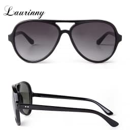 Trendy Gradient Blue Lens Oversized Pilot Sunglasses Women Brand Design Vintage Tortoise Shell Aviation Men Shades Sun Glasses