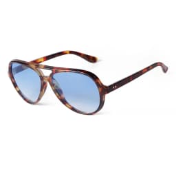Trendy Gradient Blue Lens Oversized Pilot Sunglasses Women Brand Design Vintage Tortoise Shell Aviation Men Shades Sun Glasses