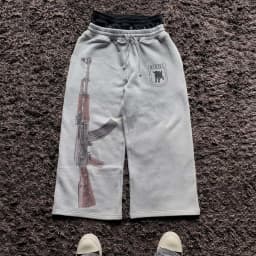 Y2K High-Waisted Printed Embroidered Street Guard Pants Spring Summer Casual Straight Leg Double Waist Design Fashionable