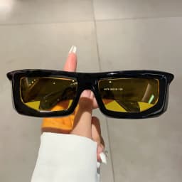 KAMMPT Y2k Wrap Round Men Sunglasses 2023 New Metallic Rim Outdoor Sports Women Shades Trendy Brand Design Vintage UV400 Eyewear