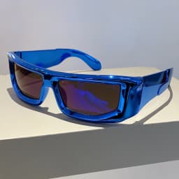 KAMMPT Y2k Wrap Round Men Sunglasses 2023 New Metallic Rim Outdoor Sports Women Shades Trendy Brand Design Vintage UV400 Eyewear