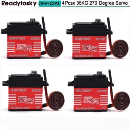 Waterproof 180/270/360 Degree 20KG 25KG 30kg 35kg 60kg Large Torque Digital Coreless Servo Aluminium Metal Gears 25T Arm RC Car