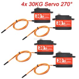 Waterproof 180/270/360 Degree 20KG 25KG 30kg 35kg 60kg Large Torque Digital Coreless Servo Aluminium Metal Gears 25T Arm RC Car