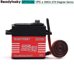 Waterproof 180/270/360 Degree 20KG 25KG 30kg 35kg 60kg Large Torque Digital Coreless Servo Aluminium Metal Gears 25T Arm RC Car