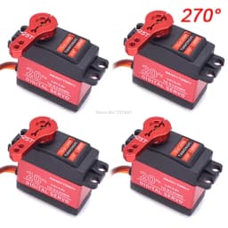 Waterproof 180/270/360 Degree 20KG 25KG 30kg 35kg 60kg Large Torque Digital Coreless Servo Aluminium Metal Gears 25T Arm RC Car