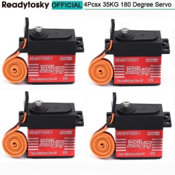 Waterproof 180/270/360 Degree 20KG 25KG 30kg 35kg 60kg Large Torque Digital Coreless Servo Aluminium Metal Gears 25T Arm RC Car