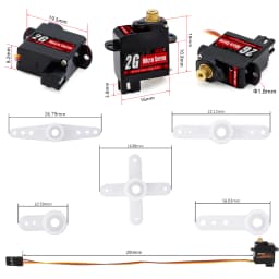 NEEBRC 2g 4.3g 5g 8g 12g 21g Digital Micro Servo for RC Plane Drone Mini Car Helicopter Fixed-wing Wltoys K969 K989 XKS X450