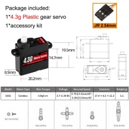 NEEBRC 2g 4.3g 5g 8g 12g 21g Digital Micro Servo for RC Plane Drone Mini Car Helicopter Fixed-wing Wltoys K969 K989 XKS X450