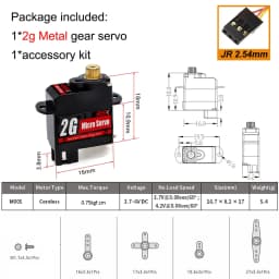 NEEBRC 2g 4.3g 5g 8g 12g 21g Digital Micro Servo for RC Plane Drone Mini Car Helicopter Fixed-wing Wltoys K969 K989 XKS X450