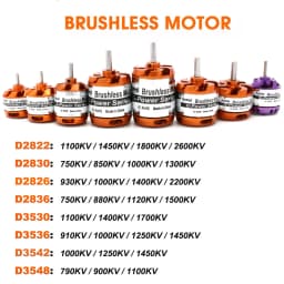 Brushless Motor 2-3/4/5S D2830 D2822 D2826 D2836 D3530 D3548 D3542 D3536 For RC Mini Multicopters Plane Fixed-wing Aircraft