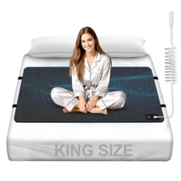 MAXSHARER Grounding Leather Mattress Grounding Sleep Mat Conductive Leather Earthing Mattress Pad for Better Sleep Reduce Stress
