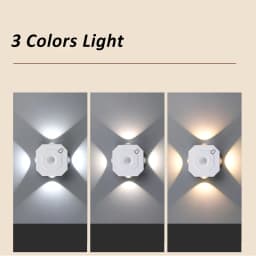 LED Motion Sensor Lamp Rechargeable Night Light Indoor Decorative Wall Lights RGB and 3 Colors Hallway Stairs Kitchen Lighting