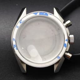 39.7mm Men's Watches Metal Case FIT VK63 Movement Watch Case Accessories Sapphire Glass Watch Parts Fits 20mm Strap Watch Box