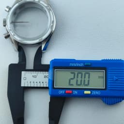 39.7mm Men's Watches Metal Case FIT VK63 Movement Watch Case Accessories Sapphire Glass Watch Parts Fits 20mm Strap Watch Box