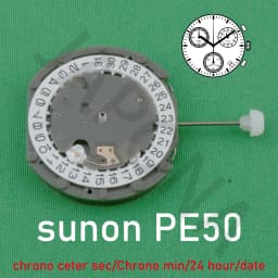 PE50 movement china Sunon PE50 Quartz Watch movement chrono center second/Chrono min/Day/Date/24 hour for DIY to moonswatch