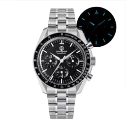 Watchdives WD1863 New 39Mm VK63 Mecha-Quartz Chronograph Watch Bubble Sapphire AR Luminous 100M Waterproof Sports Men Wristwatch