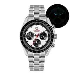 Watchdives WD1863 New 39Mm VK63 Mecha-Quartz Chronograph Watch Bubble Sapphire AR Luminous 100M Waterproof Sports Men Wristwatch