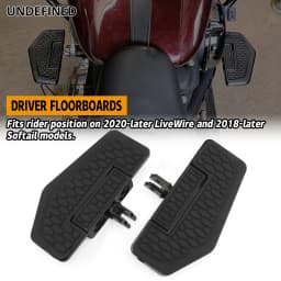 Motorcycle Black Hex Front Foot Pegs Floorboards Pedal Footrest For Harley Softail Breakout FXLRS Low Rider FXBRS 2018-23