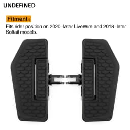 Motorcycle Black Hex Front Foot Pegs Floorboards Pedal Footrest For Harley Softail Breakout FXLRS Low Rider FXBRS 2018-23
