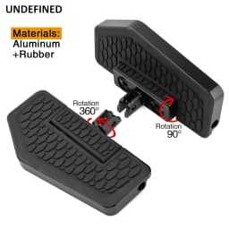 Motorcycle Black Hex Front Foot Pegs Floorboards Pedal Footrest For Harley Softail Breakout FXLRS Low Rider FXBRS 2018-23