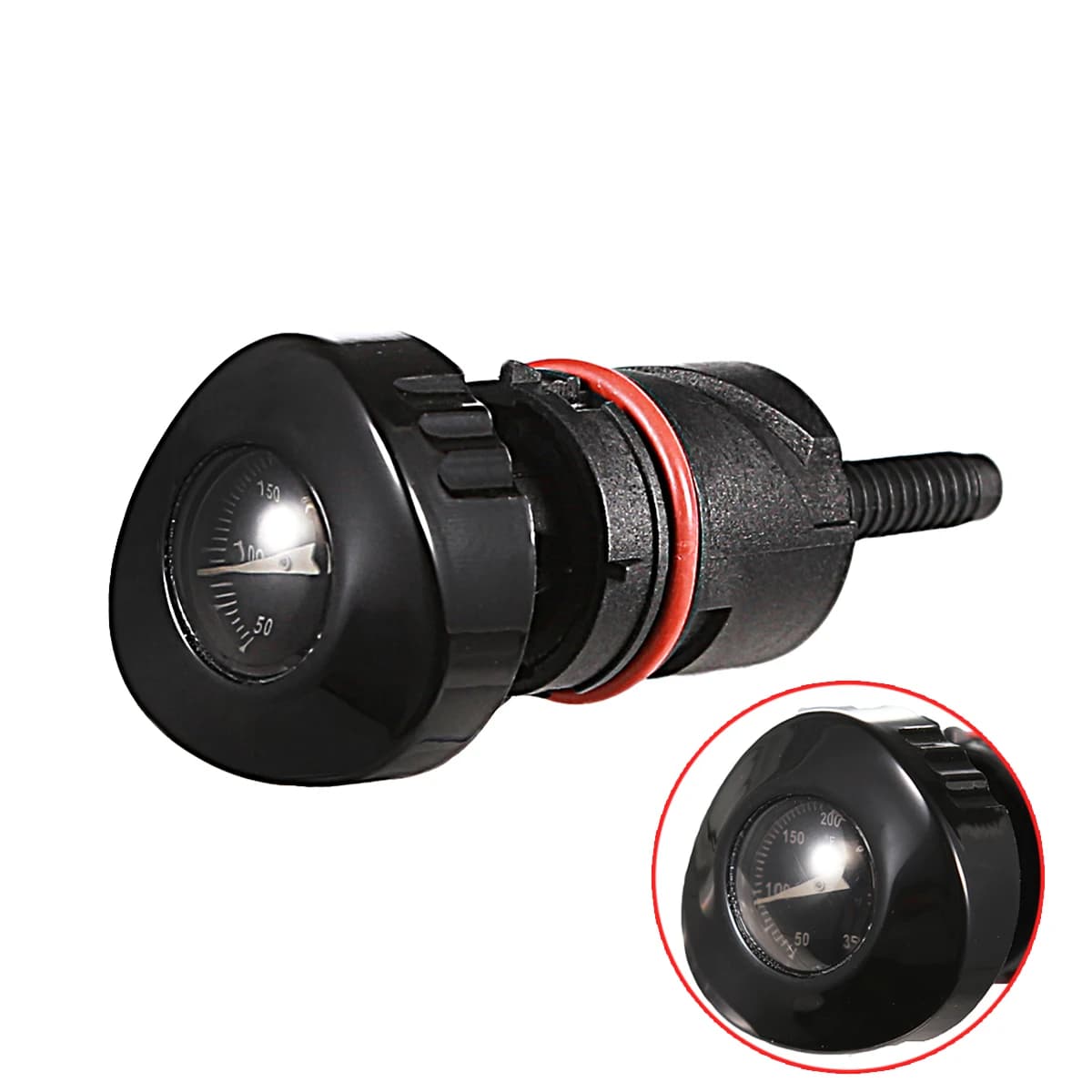 Gloss Black Temperature Display Oil Dip Stick Filler Plug For Harley 2004-2022 Sportster Iron Forty eight Sportster XL 883 1200