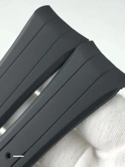 18mm 19mm 20mm 21mm Curved Rubber Silicone Watchband for Omega Seamaster 300 Speedmaster Moon Watch Strap Black Blue Bracelets
