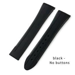18mm 19mm 20mm 21mm Curved Rubber Silicone Watchband for Omega Seamaster 300 Speedmaster Moon Watch Strap Black Blue Bracelets