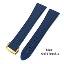 18mm 19mm 20mm 21mm Curved Rubber Silicone Watchband for Omega Seamaster 300 Speedmaster Moon Watch Strap Black Blue Bracelets