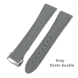 18mm 19mm 20mm 21mm Curved Rubber Silicone Watchband for Omega Seamaster 300 Speedmaster Moon Watch Strap Black Blue Bracelets