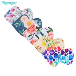 [Sigzagor] 5 Thong Panty Liners XXS Cloth Menstrual Pads Reusable Washable Bamboo Sanitary Tampons