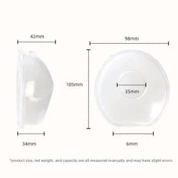 Silicone Mother's Milk Collector With Scale Wearable Anti Spill Breast Pads Nipple Pain Protector Maternity Breastfeeding