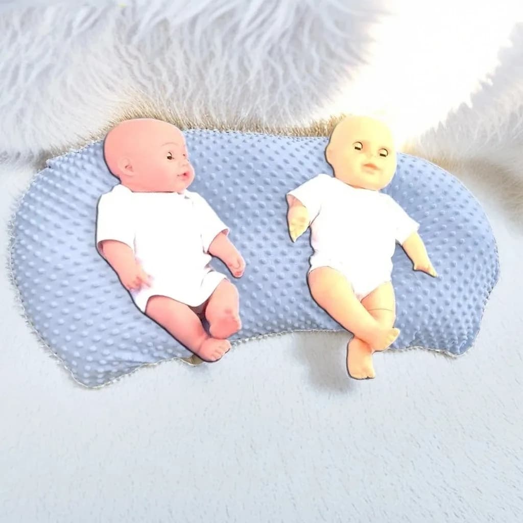 Twin Breastfeeding Pillow Multi Functional Baby Pillow Anti Overflow Anti Spitting Pillow Cushion for Newborn Breastfeeding Bed