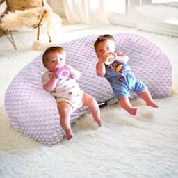 Twin Breastfeeding Pillow Multi Functional Baby Pillow Anti Overflow Anti Spitting Pillow Cushion for Newborn Breastfeeding Bed