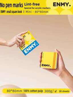 ENMY 300g/㎡ Acrylic Marker Paper No Bleed Cotton Fiber Watercolor Paper Art Paper for Drawing Notebooks School Office Supplies