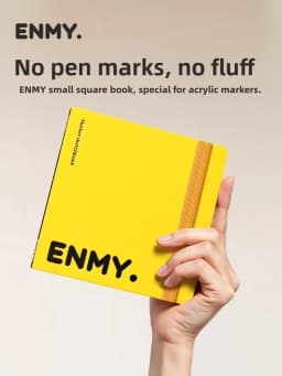 ENMY 300g/㎡ Acrylic Marker Paper No Bleed Cotton Fiber Watercolor Paper Art Paper for Drawing Notebooks School Office Supplies
