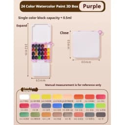 Schmincke 24Colors Watercolor Paint Set Watercolor Pigments Palette Pocket Box Portable Watercolor Travel Set Art Paint Supplies