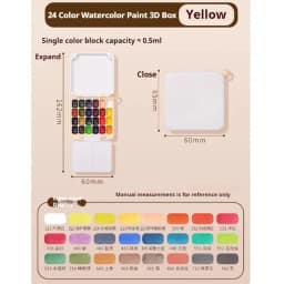 Schmincke 24Colors Watercolor Paint Set Watercolor Pigments Palette Pocket Box Portable Watercolor Travel Set Art Paint Supplies