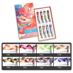 Super Vision Layered Mineral Watercolor Paint Tube 8ml 16 Colors Master Water Color for Artist Painting Art Suppliers