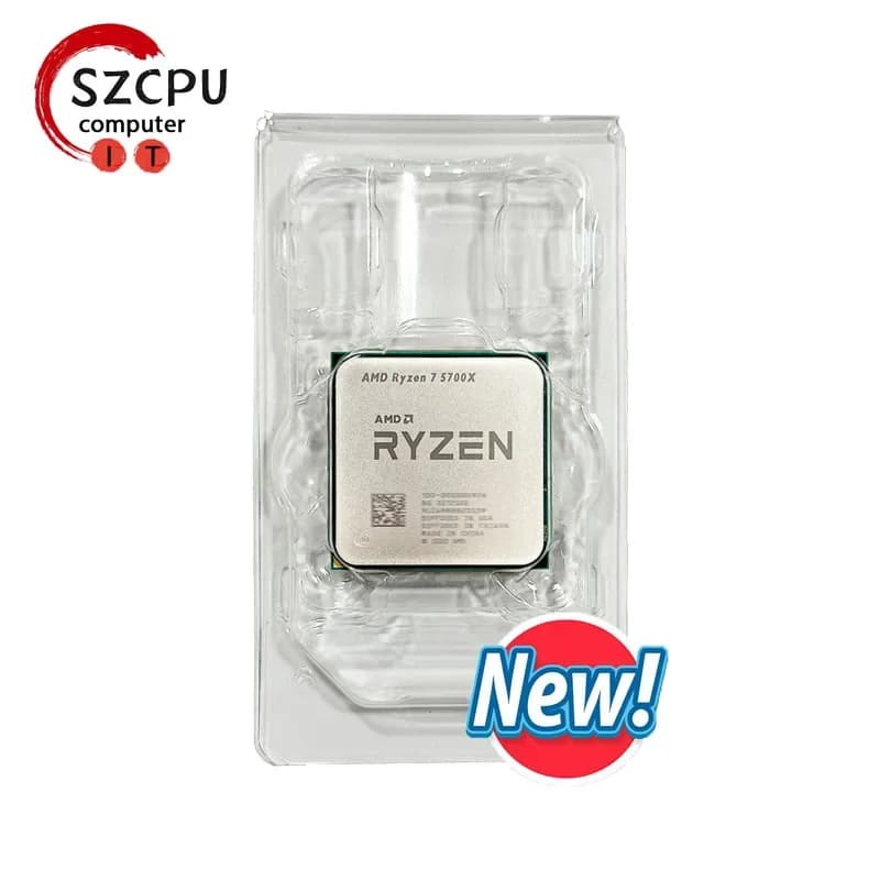 AMD Ryzen 7 5700X, AMD R7 5700X New 8C/16T 65W 7NM L3=32M 100-000000926 Socket AM4 But Without Cooler